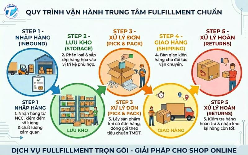 Quy trình vận hành tiêu chuẩn tại kho hàng fulfillment